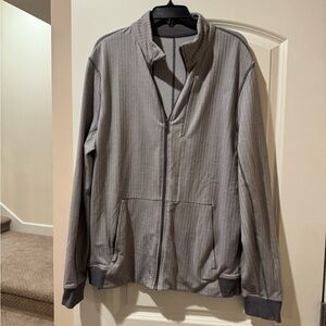 lululemon athletica Men's Gray Lightweight Knit Jacket